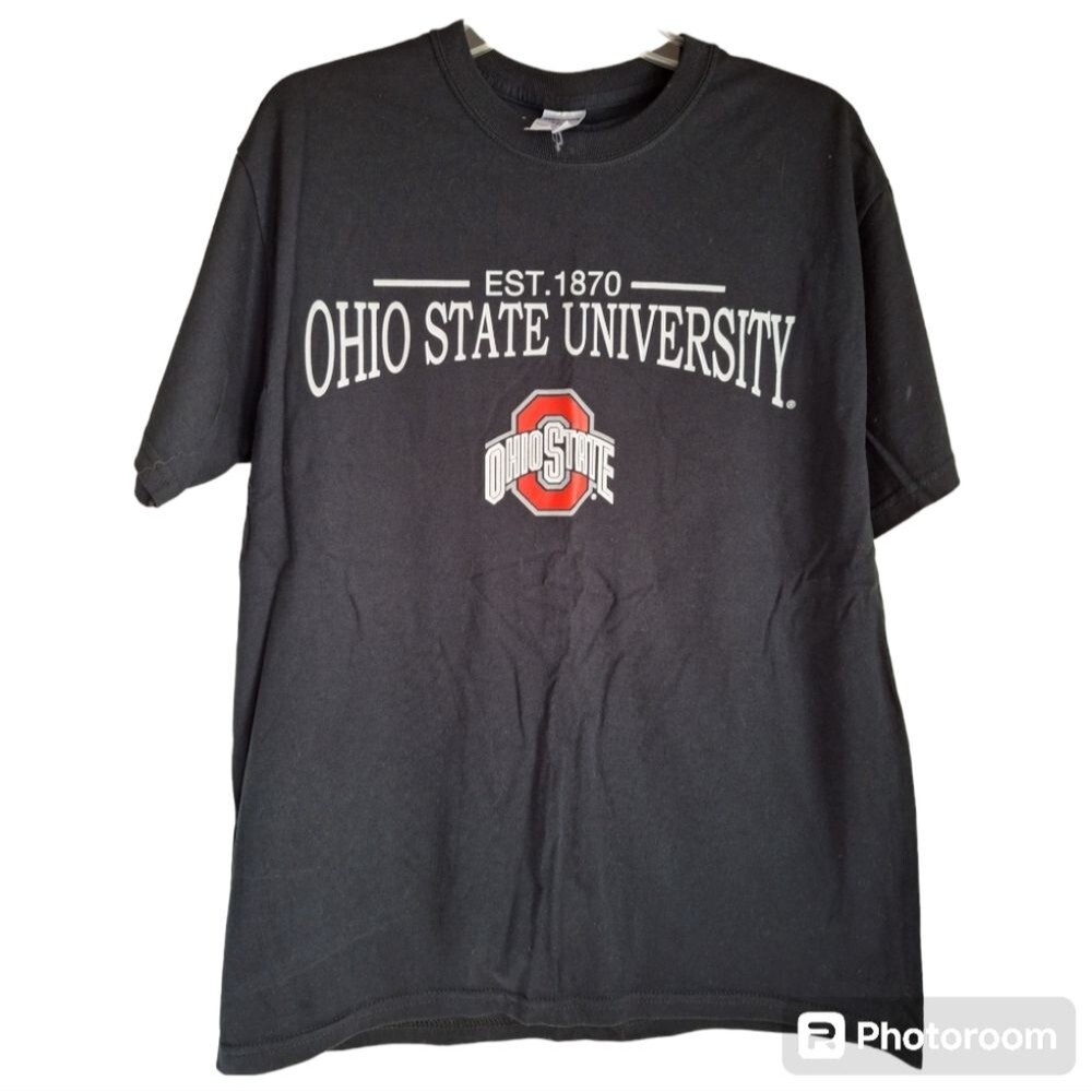 OHIO STATE University Black T-Shirt Size Large